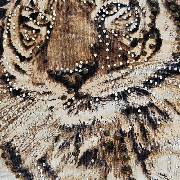 Women's Portman Fashion Embellished Tigers Tunic, Size XXL - Picture 5 of 8